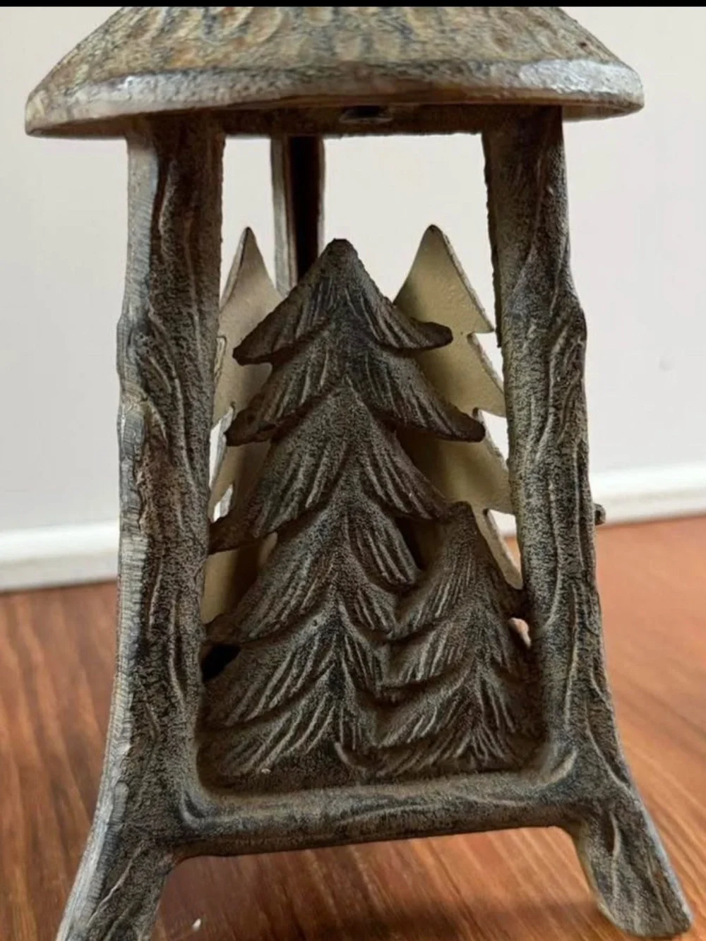 Cast Iron Wooldland Forest Candle Lantern